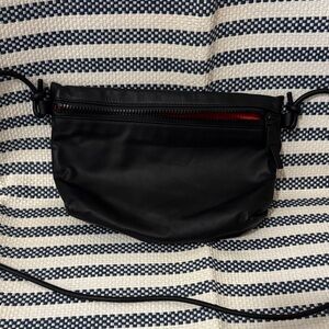 Bottega Veneta Black Leather Crossbody Bag